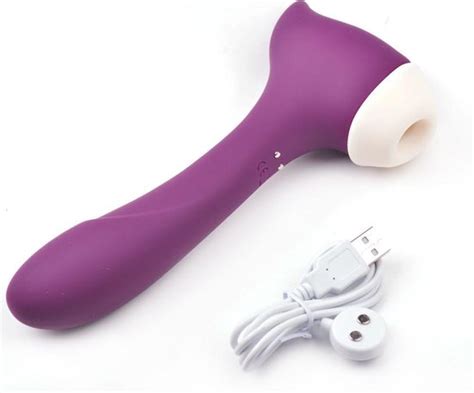 Suction Vibration Clitoral Stimulator Paars Oplaadbaar Stimulerend Voor Clitoris Bol Com