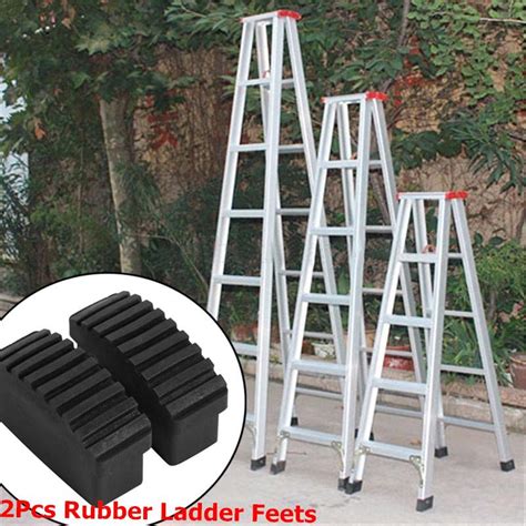Buy 2pcs Non Slip Rubber Step Ladder Feet Replacement At Affordable