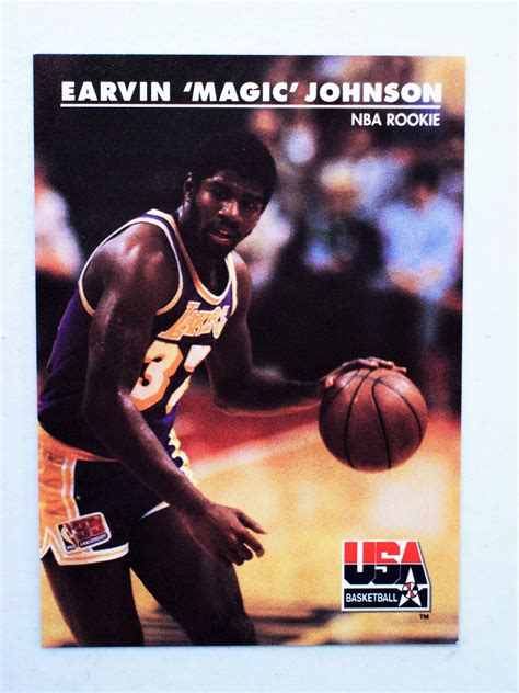 Earvin Magic Johnson 1992 Skybox Nba Rookie Trading Card 29 Etsy Uk