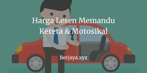 Berikut dikongsikan senarai harga lesen memandu terkini 2017 merangkumi kadar bayaran lesen memandu dan harga belajar lesen memandu kereta tujuan utama harga siling lesen memandu dikuatkuasakan adalah untuk mengelakkan sekolah memandu meletakkan harga lesen yang terlalu. Harga Lesen Memandu Motosikal & Kereta Terbaru 2020