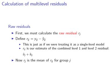 Multiply the msrp by the residual value percentage rate. Residuals | Centre for Multilevel Modelling | University ...