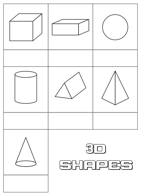 Free Printable 3d Shapes To Cut Out