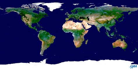 Superficie De La Tierra Libre De Nubes Tamaño Completo