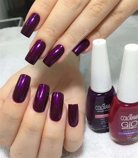 31 Fotos de Unhas Decoradas com Esmalte Roxo