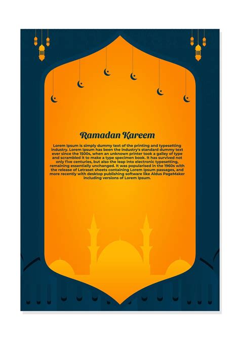 Ramadan Kareem Flyer Suitable To Be Placed On Content With An Islamic