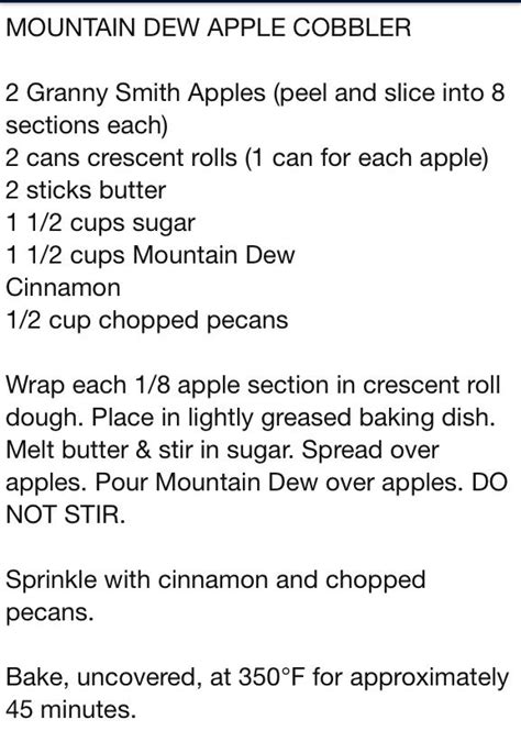 Pinterest and facebook will be filled with all sorts of amazing comforting apple recipes. Dew cobbler | Stick of butter, Crescent roll dough, Apple ...