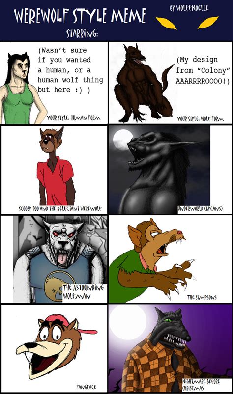 Werewolf Style Meme By Gojigirl On Deviantart