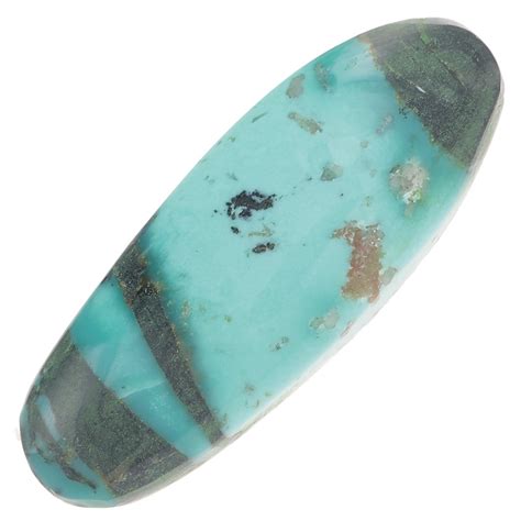 Oval Cabochon 22x8mm Genuine Turquoise X1 Perles And Co