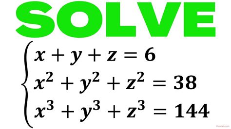 x y z solve this system of equations step by step tutorial youtube