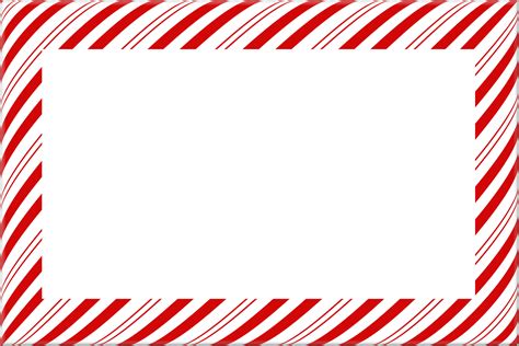 Candy Cane Christmas Borders And Frames Candy Cane Stripe Border