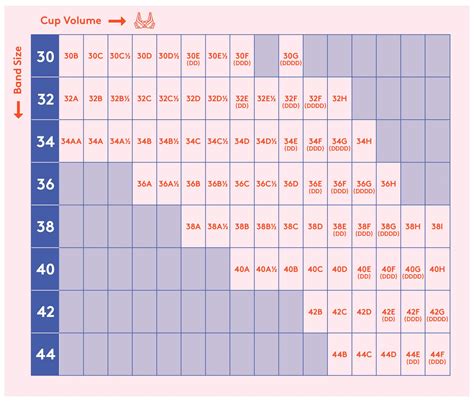 For example, if your bust measures 37 inches, and your band size (not the exact measurement, but the band size you found above) is 34, the difference will be 3. How to Measure Your Bra Size: Bra Size Charts, Band and ...