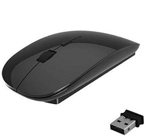 Buy 24ghz Ultra Thin Wireless Mouse Black Online ₹349 From Shopclues