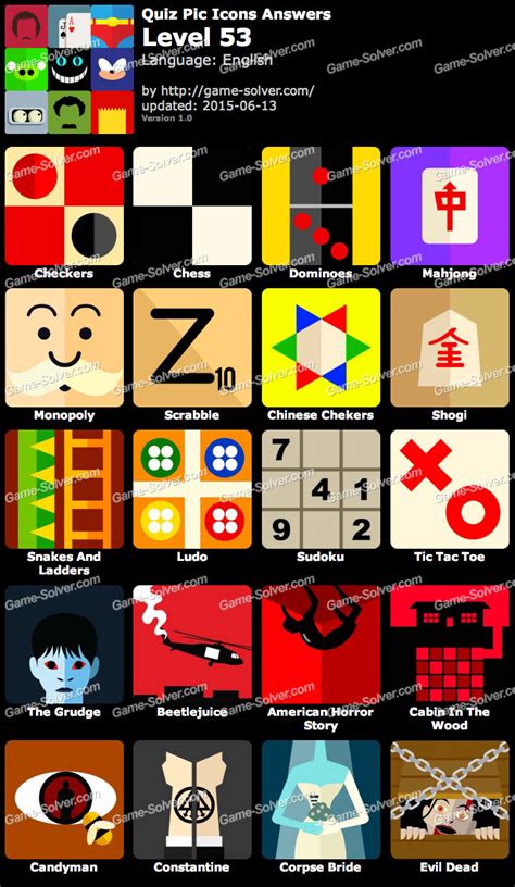 Quiz Pic Icons Level 53 Game Solver