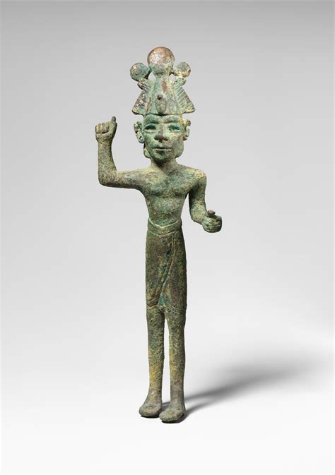 Smiting God Wearing An Egyptian Atef Crown Canaanite Late Bronze