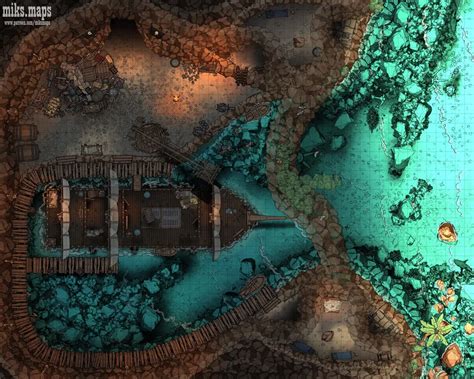 Sea Cave 50x40 Battlemap Battlemaps Fantasy Town Fantasy Map
