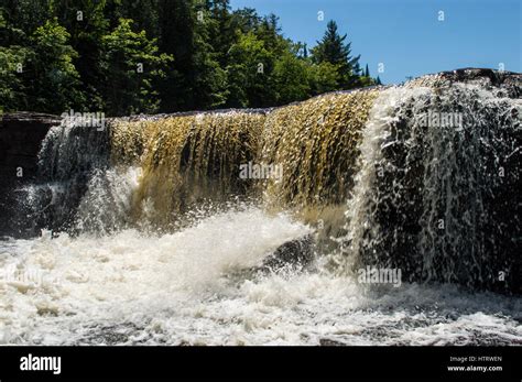 Tahquamenon Falls Michigan Stock Photo Alamy