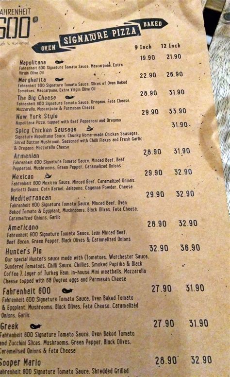 The menu is quite extensive. Venoth's Culinary Adventures: Fahrenheit 600 @ Mont Kiara ...