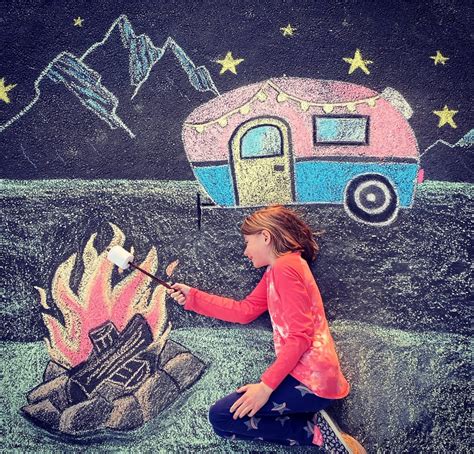 Mom Makes Sidewalk Chalk Art During While Social Distancing Popsugar