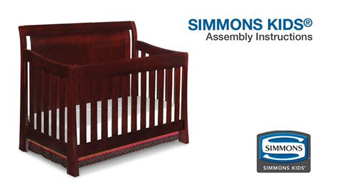 simmons kids madisson crib   assembly video youtube
