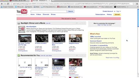 2007 2009 Youtube Homepage Layout Youtube