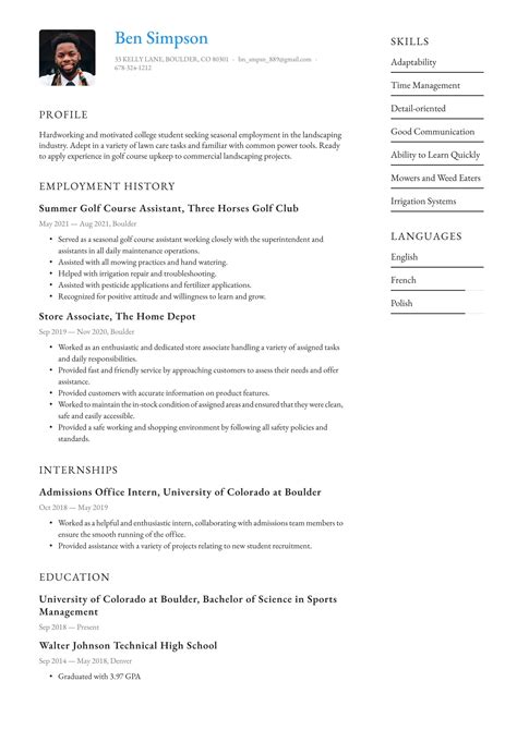 Summer Job Resume Examples And Writing Tips 2024 ·