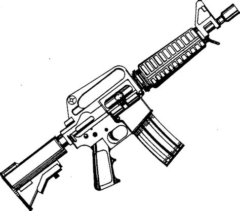 M16 Drawing at GetDrawings | Free download