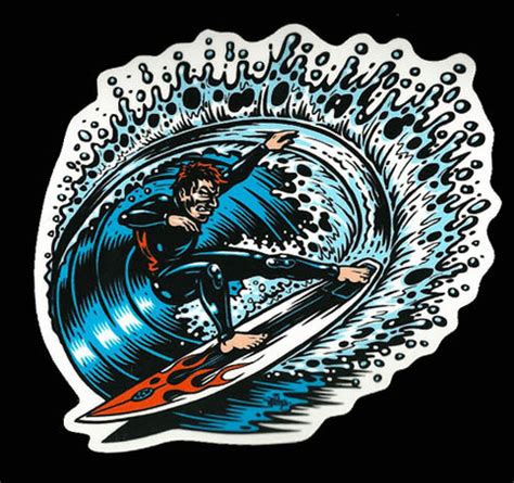 Find stickers for telegram or submit your own pack. SURF SHREDDER full color shaped vinyl sticker · Jimbo ...