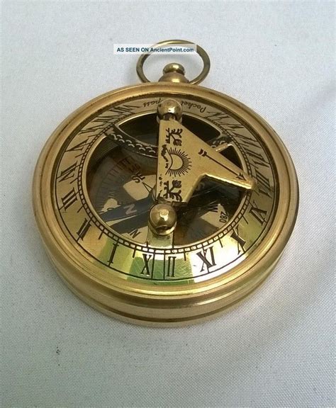 vintage maritime west london antique brass sundial compass nautical decor