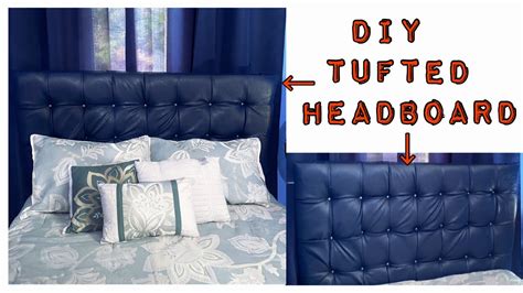 How To Make Your Own Tufted Headboard Diy Easy No Sew Tufted