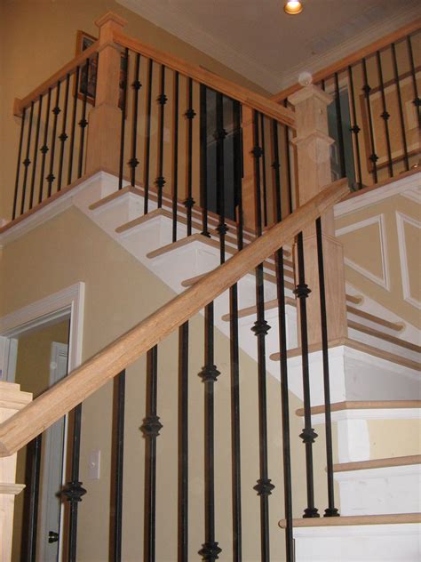 Double Knuckle Single Knuckle And Plain Wrought Iron Balusters In