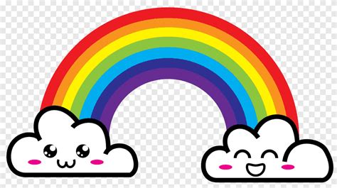 Desenho Rainbow Thepix Cloud Nuvem Arco íris Cor Animação Png Pngegg