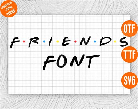 Free 336 Friends Font With Dots Svg Svg Png Eps Dxf File