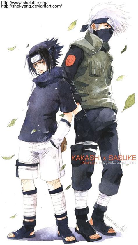 Kakashi And Sasuke Ii By Shel Yang On