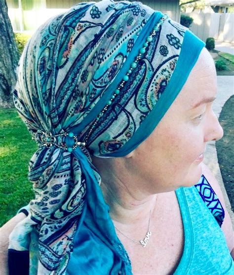 Gorgeous Head Covering Style Created With A Bright Scarf In Shades Of