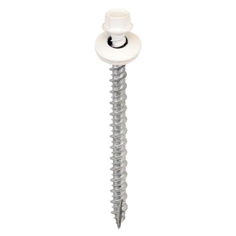 Acorn International 9 X 2 12 Inch White Hex Metal To Wood Screws Bag