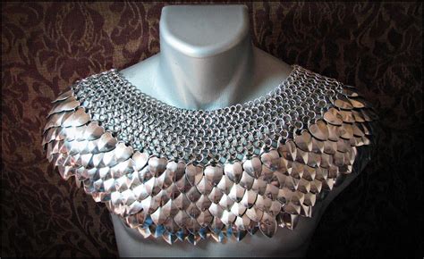 Deluxe Scale Mail Chain Mail Mantle Stainless Steel Collar Etsy