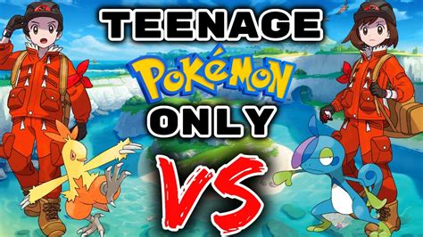 We Can Only Catch Random Teenage Pokemon Then We Fight Pokemon