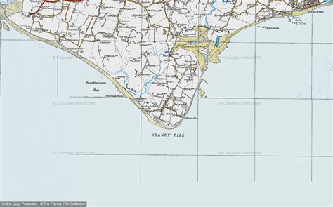 Historic Ordnance Survey Map Of Selsey 1919 Francis Frith