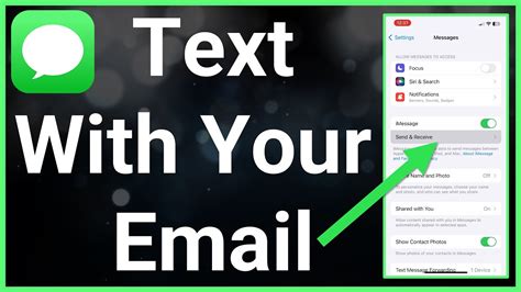 How To Send Text Message Using Email On Iphone Youtube