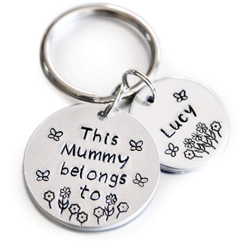 This Mummy Belongs To Keyring Personalised Mothers Day T Say It