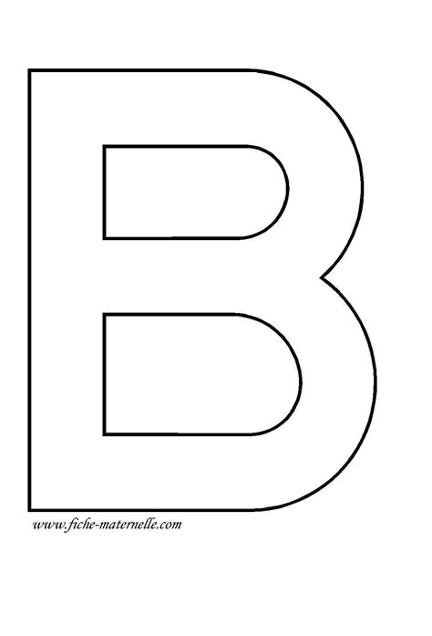 Lettre de l alphabet à décorer la lettre capitale B en Lettre alphabet à imprimer