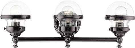 Install or replace bathroom vanity light fixtures easily by shopping for everything you need, including fixtures, tools and with our expansive inventory of plumbing supplies, lighting fixtures, appliances and more featured products. Livex 17413-46 Oldwick Polished Black Chrome 3-Light ...