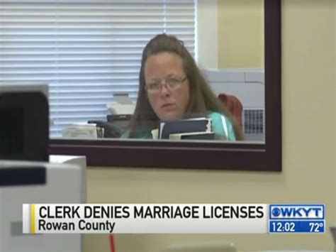Kim Davis Married Four Times Refuses To Issue Same Sex Marriage