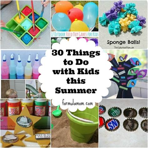 Most are free kids activities or use. 30 Things To Do With Kids This Summer! Keep your kids busy ...