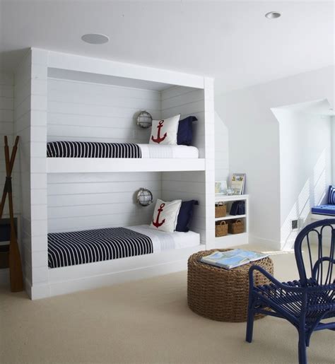 Nautical Built In Bunk Beds Cottage Boys Room Lynn Morgan Design