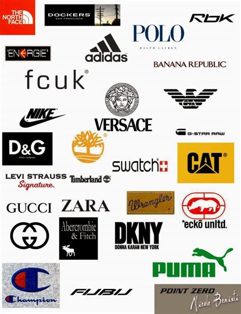 Fashion Apparel Brands Clothing Logos Brand Brands Popular
