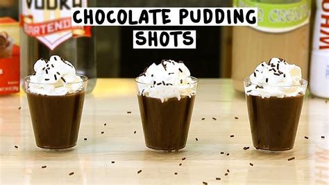Chocolate Pudding Shots Tipsy Bartender