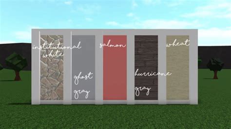 Exterior House Paint Color Scheme Ideas Bloxburg