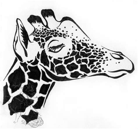 Tribal Giraffe Tattoo Design By Silverheartx On Deviantart