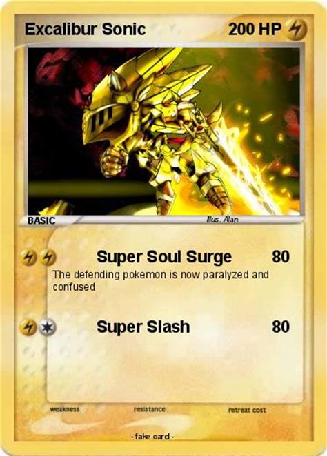 Pokémon Excalibur Sonic 28 28 Super Soul Surge My Pokemon Card
